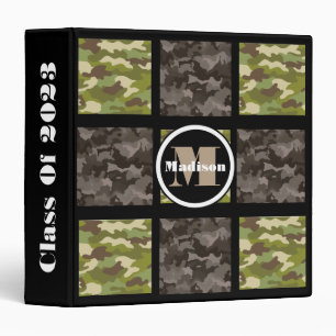 Mixed Camouflage w/Personalization Binder