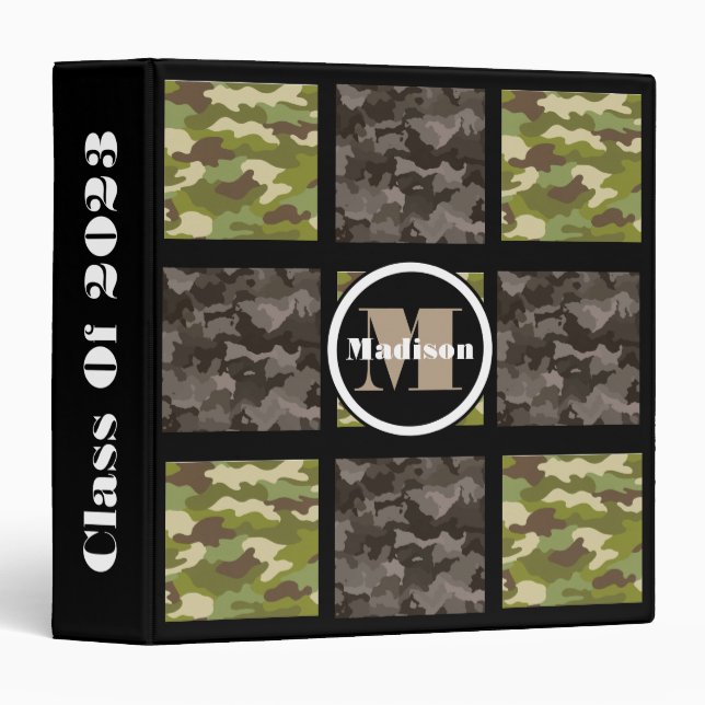 Mixed Camouflage w/Personalization Binder (Front/Spine)