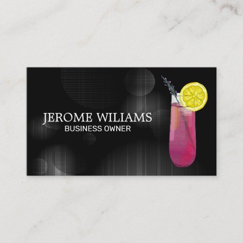 Mixed Cocktail Drink Business Card