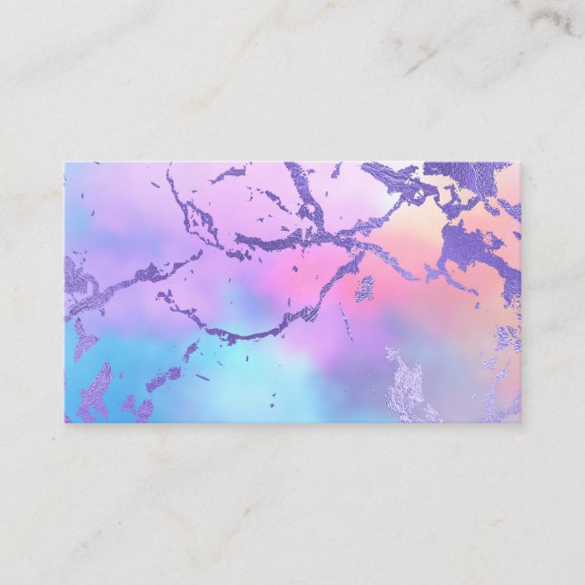Mixed Color Abstract Watercolor Print Pattern Business Card (Front)
