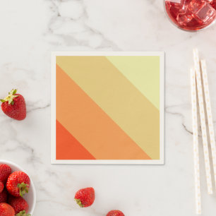 Mixed Color Stripe Standard Cocktail Paper Napkins