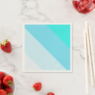 Mixed Color Stripe Standard Cocktail Paper Napkins