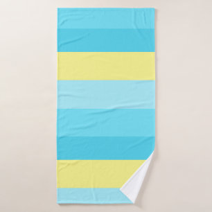 Mixed Color Striped Bath Towel – Soft & Stylish
