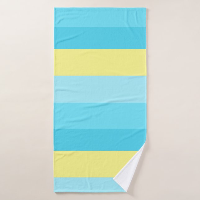 Mixed Color Striped Bath Towel – Soft & Stylish (Bath Towel)