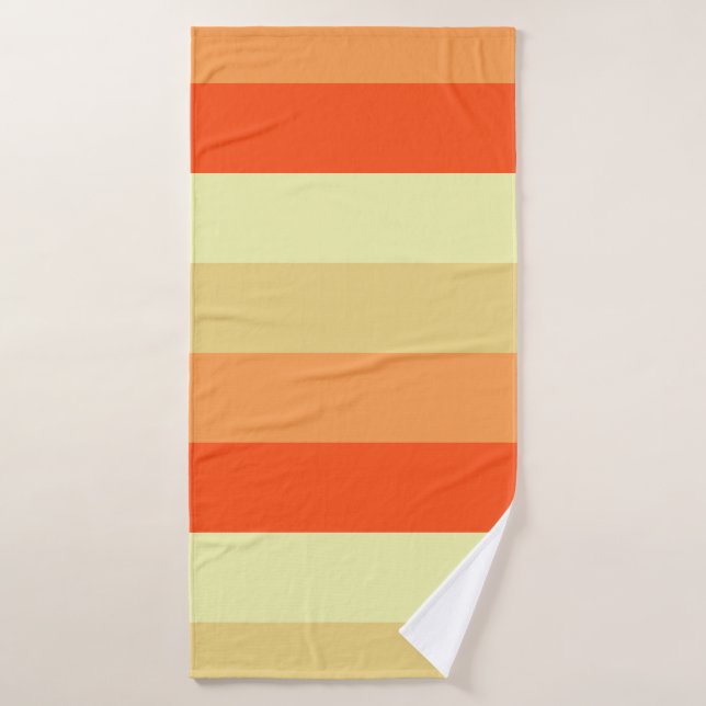 Mixed Color Striped Bath Towel – Soft & Stylish (Bath Towel)