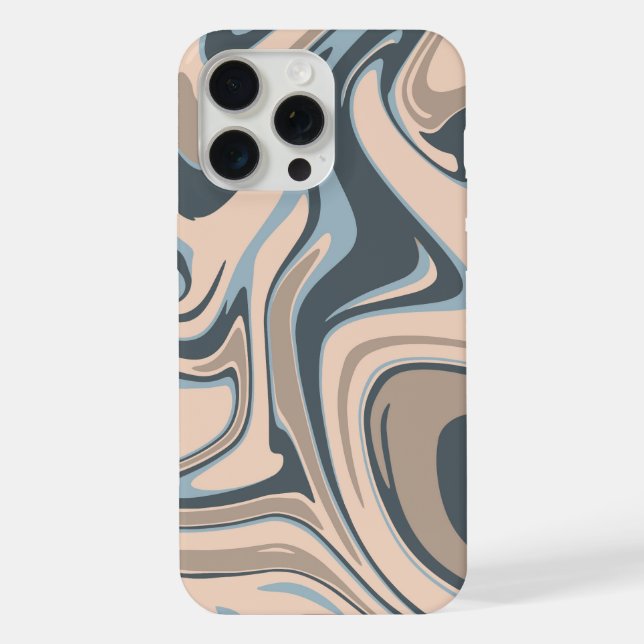 mixed color, wavy color phone case (Back)