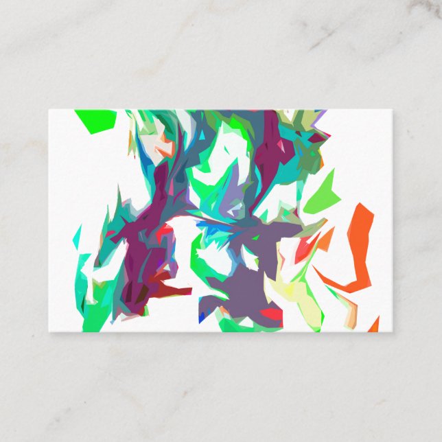 Mixed colors business card (Front)