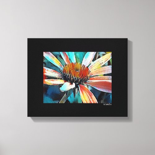 Mixed Digital Media Black Wrapped Canvas Art