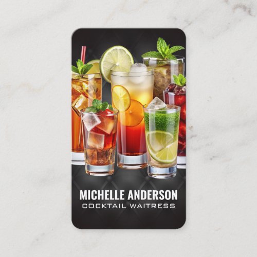 Mixed Drinks | Bar and Restaurant Upholstery Business Card