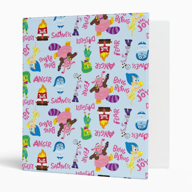 Mixed Emotions Pattern 3 Ring Binder (Front/Inside)