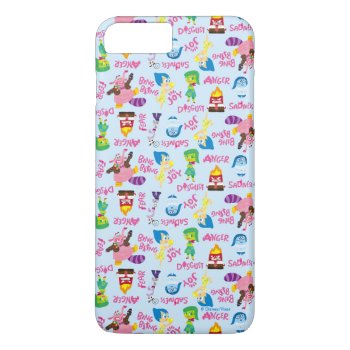 Mixed Emotions Pattern Iphone 8 Plus/7 Plus Case by insideout at Zazzle