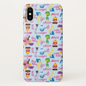 Mixed Emotions Pattern Iphone X Case by insideout at Zazzle