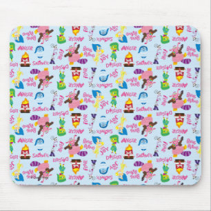 Mixed Emotions Pattern Mouse Pad