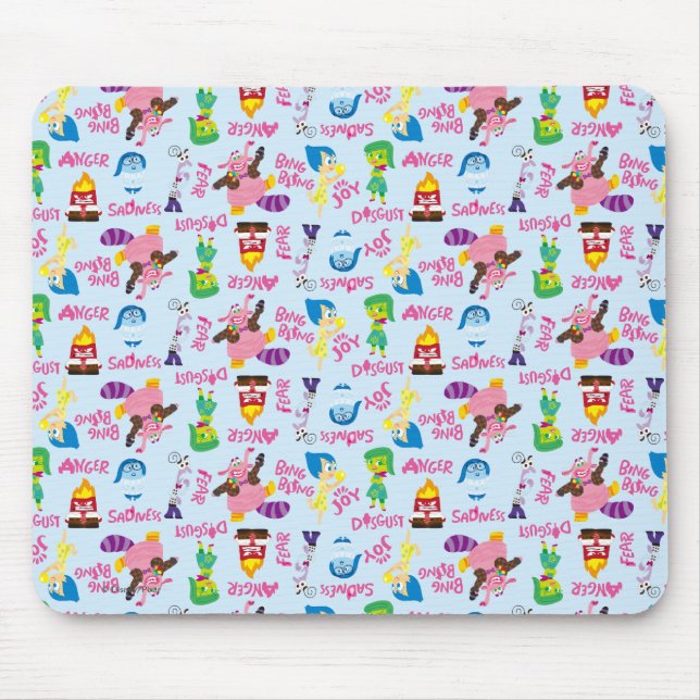 Mixed Emotions Pattern Mouse Pad (Front)