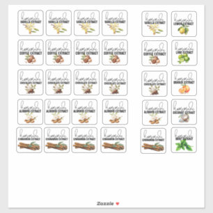 Mixed Extract Flavors Set 1 Sticker