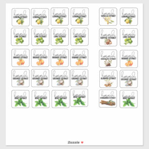 Mixed Extract Flavors Set 2 Sticker