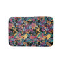 Mixed Fall Floral Leaves Berry Watercolor Pattern Bath Mat