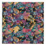 Mixed Fall Floral Leaves Berry Watercolor Pattern Faux Canvas Print
