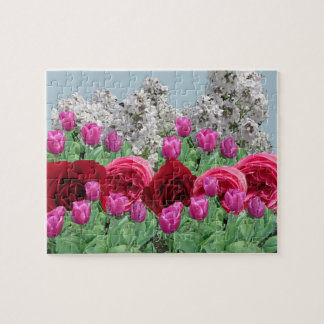 Mixed Flower Garden Jigsaw Puzzle