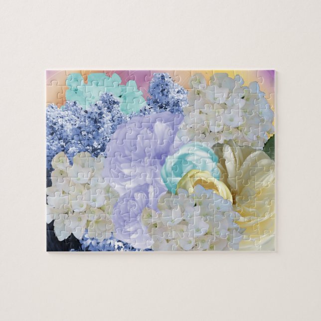 Mixed Flower Garden Jigsaw Puzzle (Horizontal)