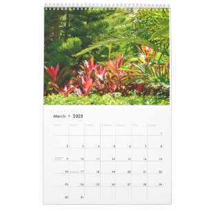 Mixed flowers and plants calendar