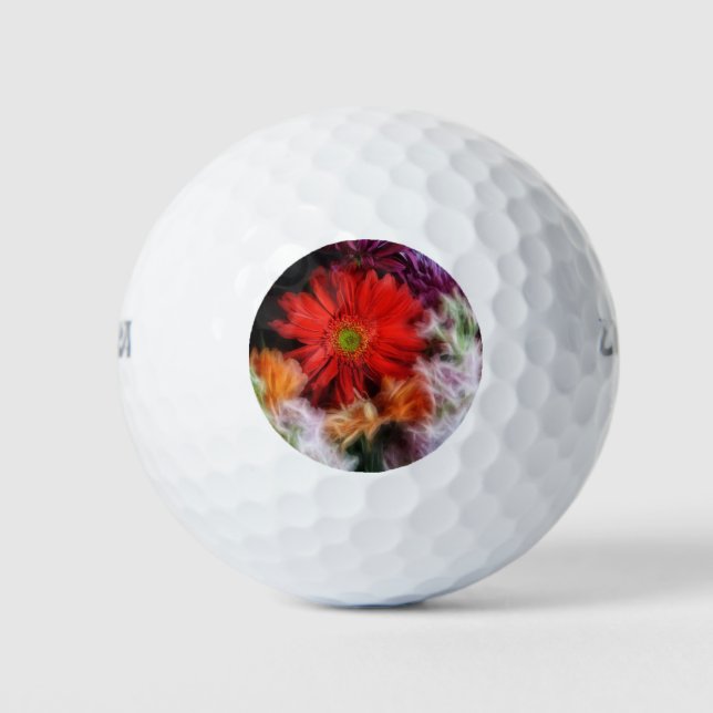 Mixed Flowers Golf Balls (Front)