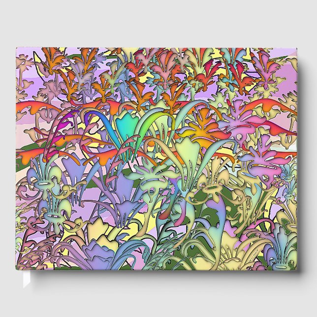 Mixed Flowers Guest Book (Front)