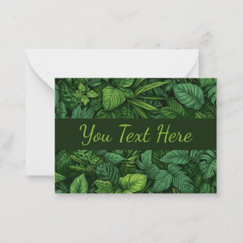 Mixed Foilage Note Card