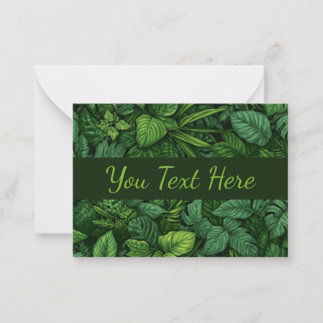 Mixed Foilage Note Card (Front)