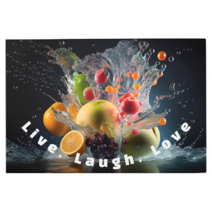 Mixed Fruit Metal Wall Art