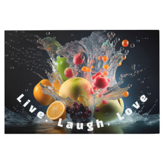 Mixed Fruit Metal Wall Art