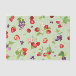 Mixed Fruit Pastel Green   Tissue Paper