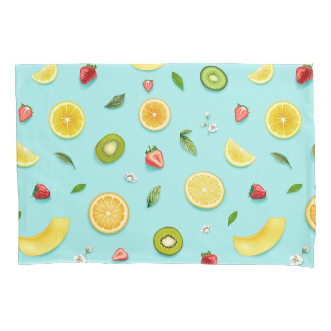 Mixed Fruit Pillow Case (Front-Left)