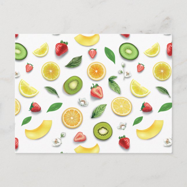 Mixed Fruits 4 Holiday Postcard (Front)