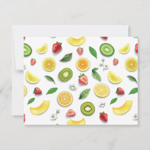 Mixed Fruits 4 Note Card