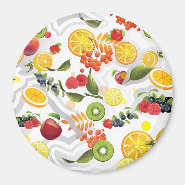 Mixed Fruits 5 Magnet (Front)