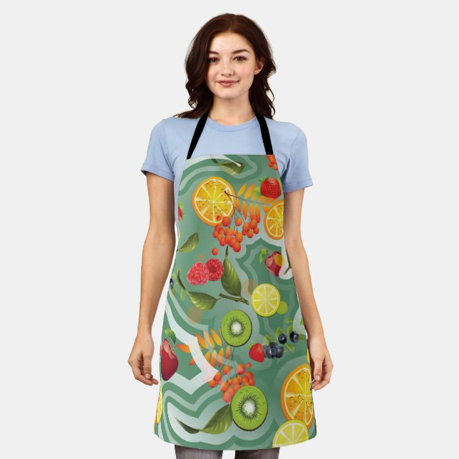 Mixed Fruits 7 Apron (Worn)