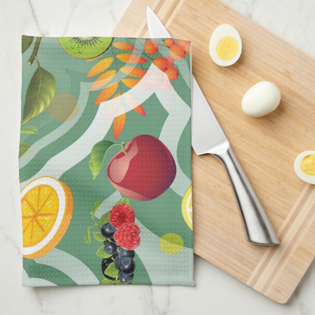 Mixed Fruits 7 Kitchen Towel (Quarter Fold)
