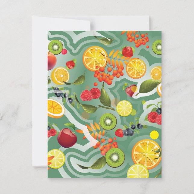 Mixed Fruits 7 Note Card (Front)