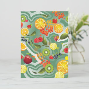 Mixed Fruits 7 Thank You Card