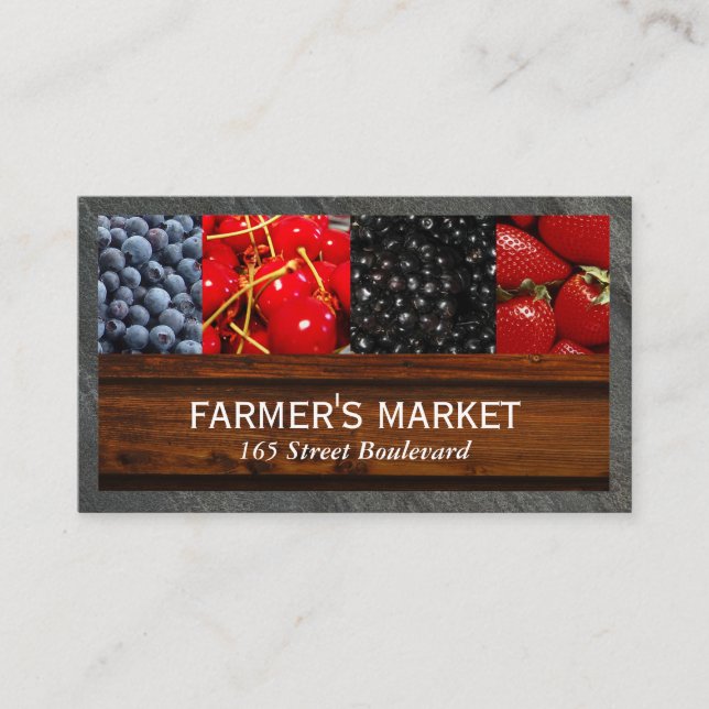 Mixed Fruits / Farmers Market Business Card (Front)