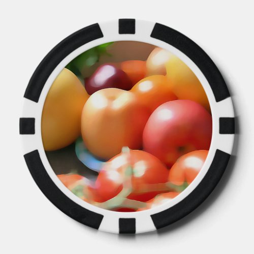 Mixed Fruits Poker Chips