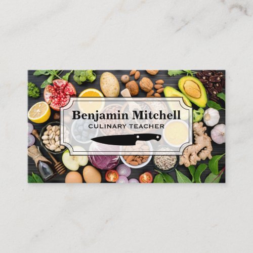 Mixed Fruits Vegetables Business Card