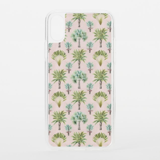 Mixed Green Palm Trees Uncommon iPhone Case (Back)