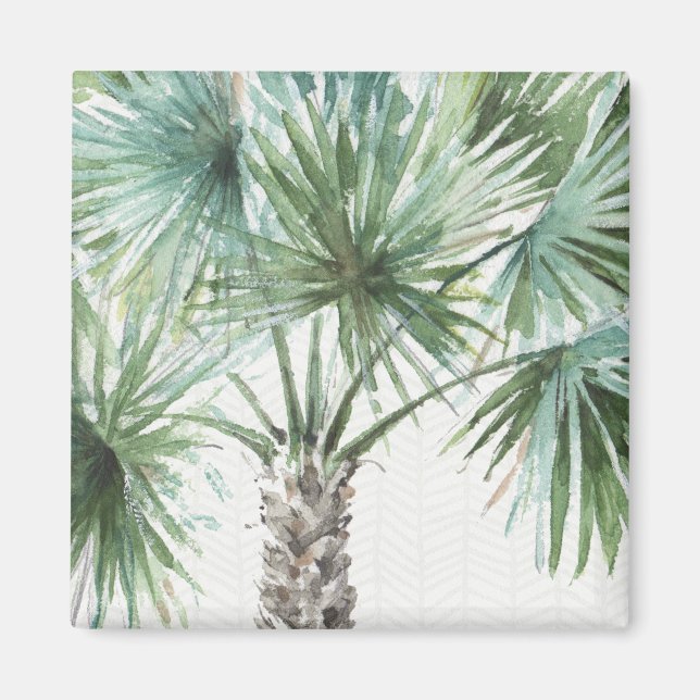 Mixed Greens I Tropical Palms Magnet (Front)