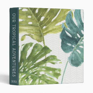 Mixed Greens Tropical Palms 3 Ring Binder