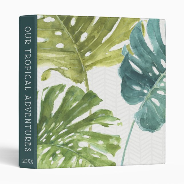 Mixed Greens | Tropical Palms 3 Ring Binder (Front/Spine)