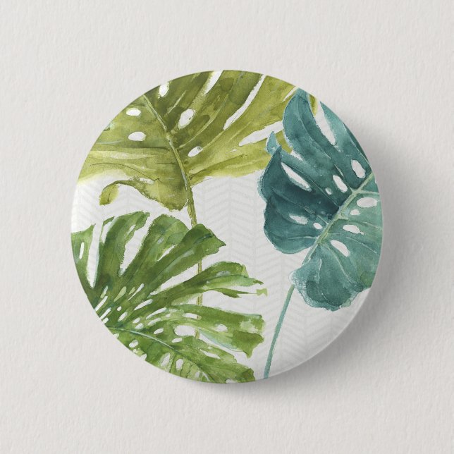 Mixed Greens | Tropical Palms Button (Front)