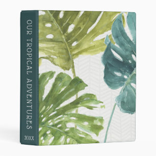 Mixed Greens Tropical Palms Mini Binder