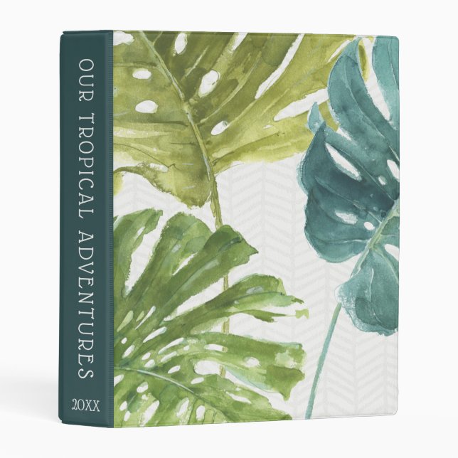 Mixed Greens | Tropical Palms Mini Binder (Front/Spine)